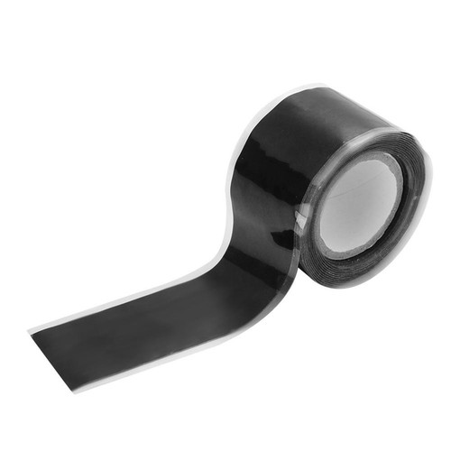 Black silicone tape - black,