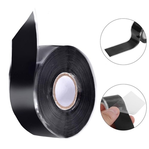 Black silicone grip - silicone, tape